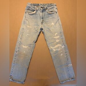 Vintage Levi’s Orange Tab 26/27 Distressed Light Wash Jeans